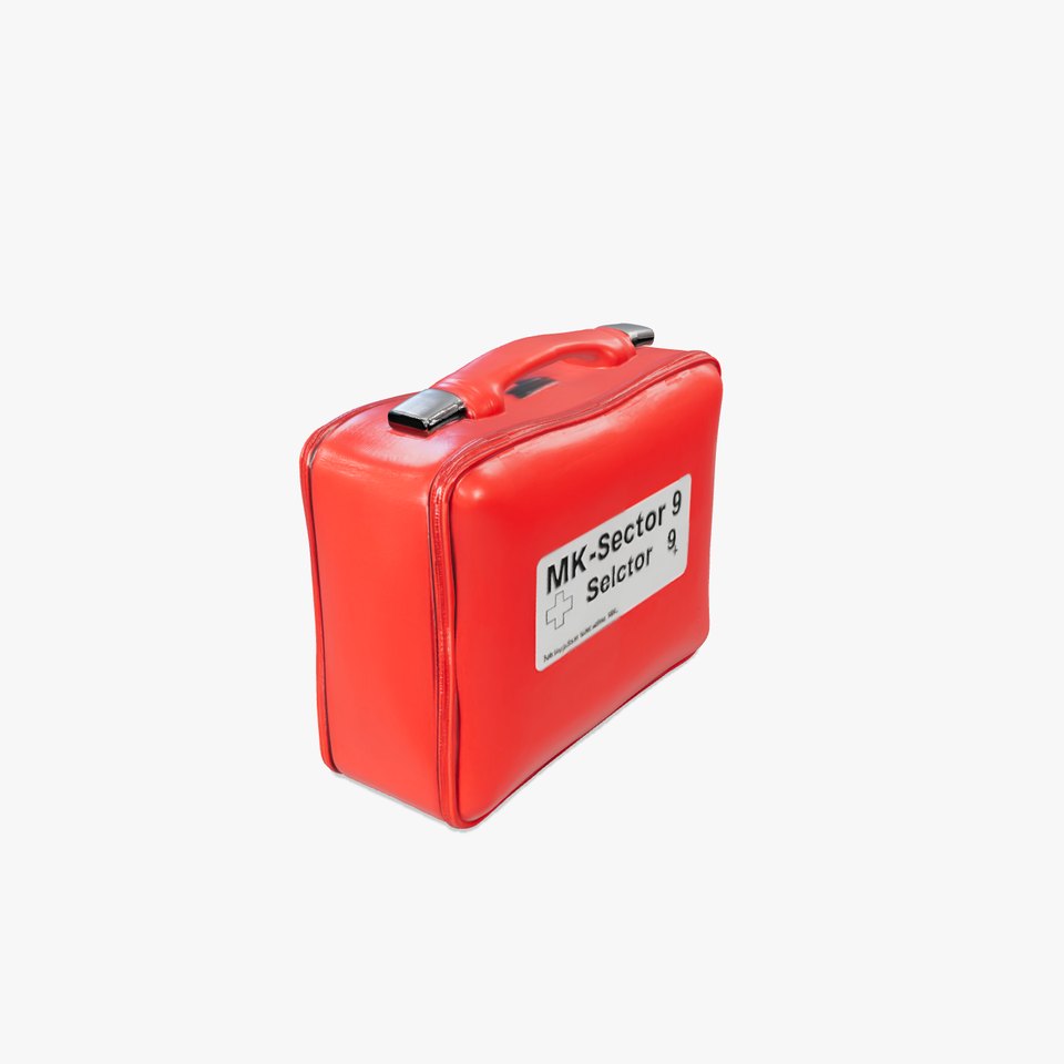 Red Emergency Kit Model Pack for Simulation and Training